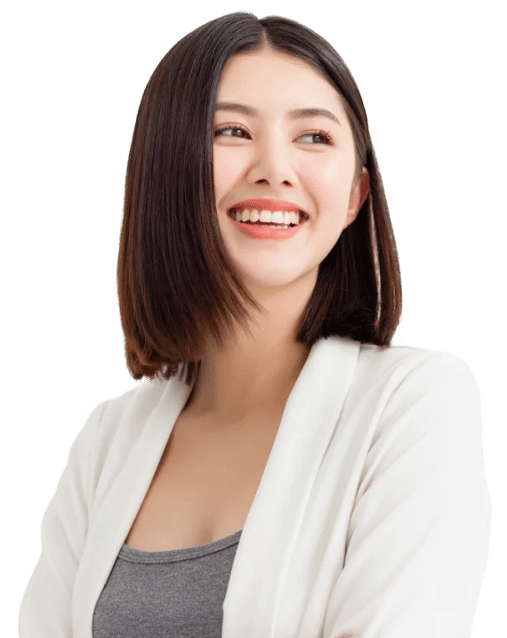 Yound Lady showcasing Teeth treatment results