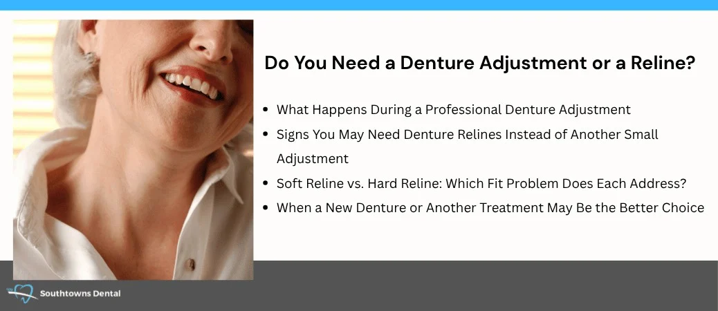 When Is an Adjustment Enough, and When Do You Need a Reline